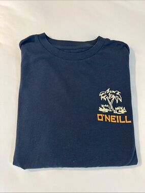 O'Neill Navy Long SleeveT-Shirt with Palm Graphic